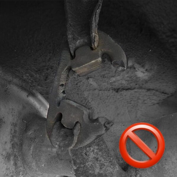 Verstärkte Auspuffgummis mit Kette von Icemanperformance