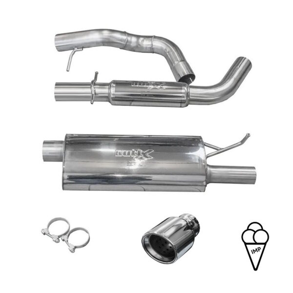 Golf4 3Zoll Edelstahl Abgasanlage mit ECE von Icemanperformance